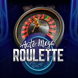 Auto Mega Roulette slot logo by Pragmatic Play at Pelikaani Casino