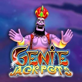 Official Jackpots logo: Genie Jackpots by Blueprint Gaming at Pelikaani Casino