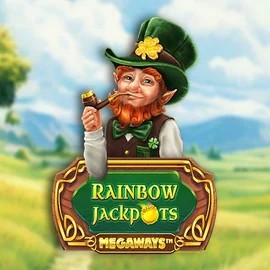 Rainbow Jackpots Megaways slot visual from Red Tiger Gaming available on pelikaani-fi.com
