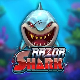 Logo of Razor Shark from Push Gaming at Pelikaani Casino